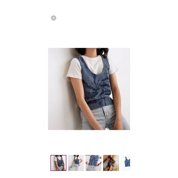 Madewell Sweaters - Womens Size S Madewell Sweater Tank Tie Dye EUC